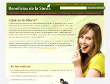 Tablet Screenshot of beneficiosstevia.es